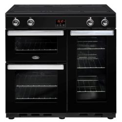 Belling Cookcentre 90Ei 90cm Electric Induction Range Cooker in Black  444444080